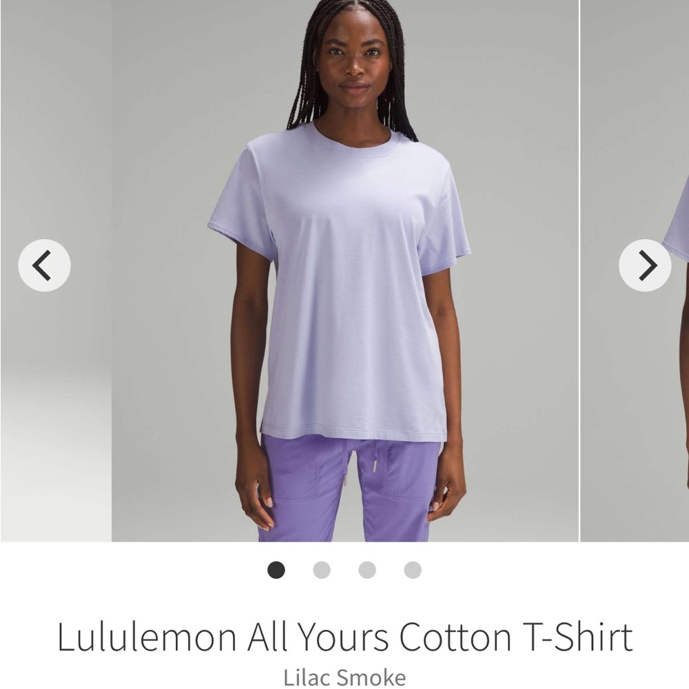 Lululemon All Yours Cotton T-shirt Size 2